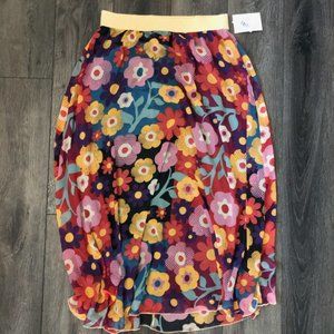 LuLaRoa Floral Lucy Skirt